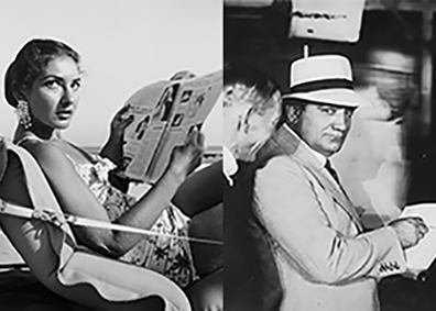 Maria Callas ed Enrico Caruso